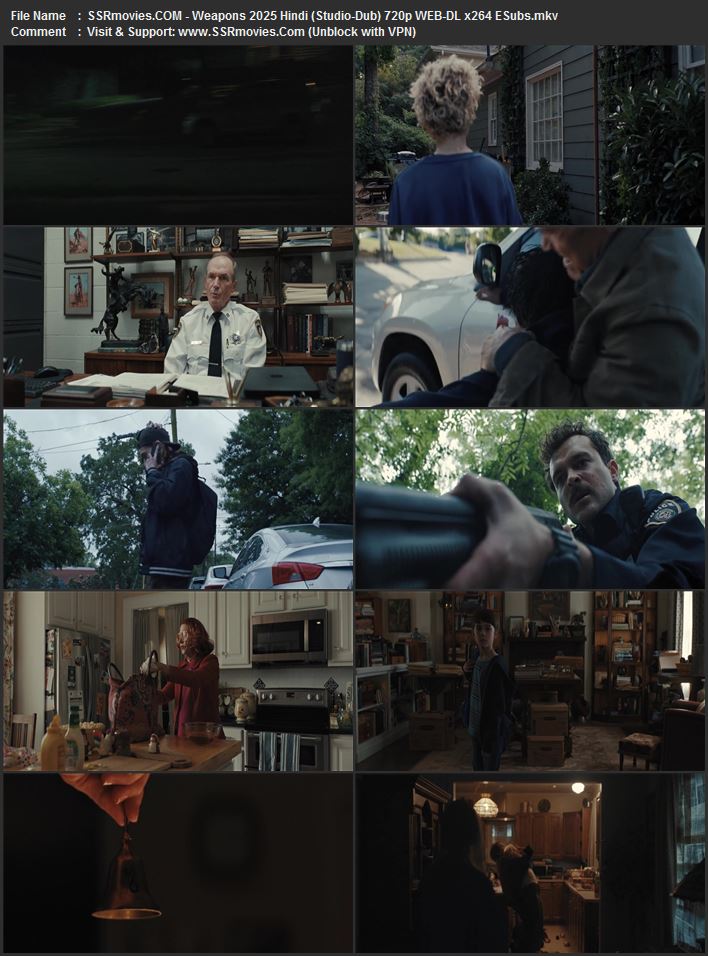 Weapons 2025 Hindi (Studio-Dub) 1080p 720p 480p WEB-DL x264 ESubs Weapons 2025 Hindi (Studio-Dub) 1080p 720p 480p WEB-DL x264 ESubs