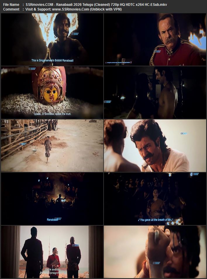 Ranabaali 2026 Telugu (Cleaned) 1080p 720p 480p HQ HDTC x264 ESubs Ranabaali 2026 Telugu (Cleaned) 1080p 720p 480p HQ HDTC x264 ESubs