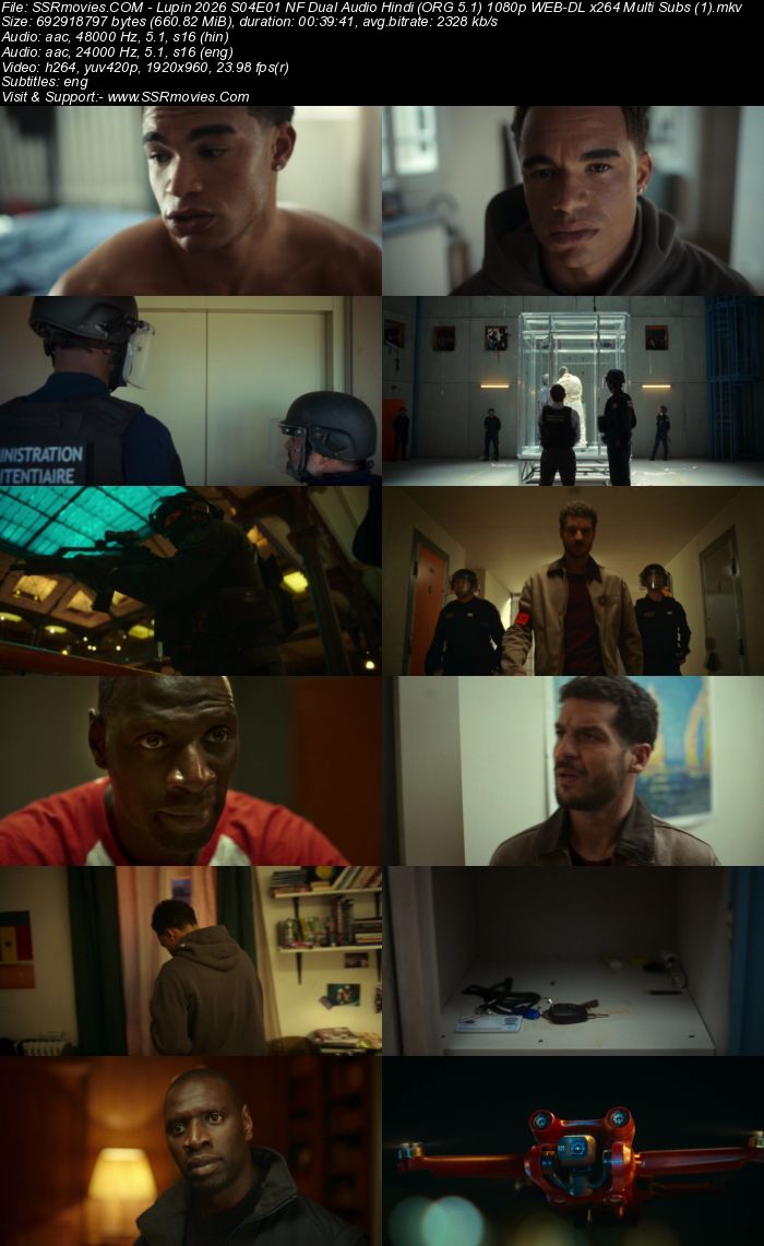 Lupin 2026 S04 Complete NF Dual Audio Hindi (ORG 5.1) 1080p 720p 480p WEB-DL x264 Multi Subs