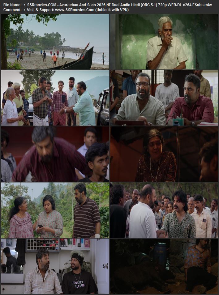 Avarachan & Sons 2026 Dual Audio Hindi (ORG 5.1) 1080p 720p 480p WEB-DL x264 ESubs